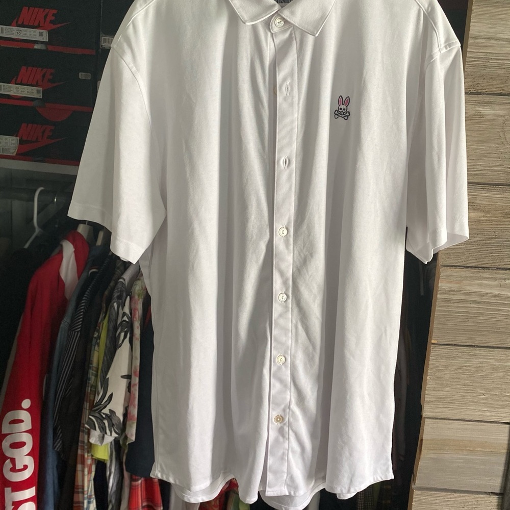Physcho bunny short sleeve button down